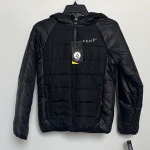 Volcom Kids Black Puffer Jacket - Size Medium (10/12)